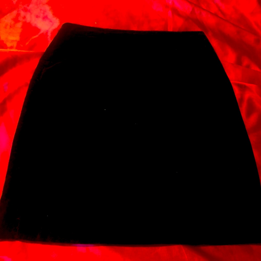 90’s Black Velvet Miniskirt